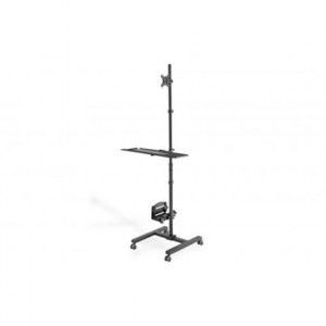 Digitus | Mobile workstation with individual height adjustment | DA-90374 | Monitor Mount, PC Holder | 17-32 
